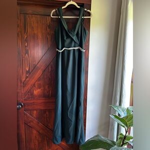 Multi strap floor length gown